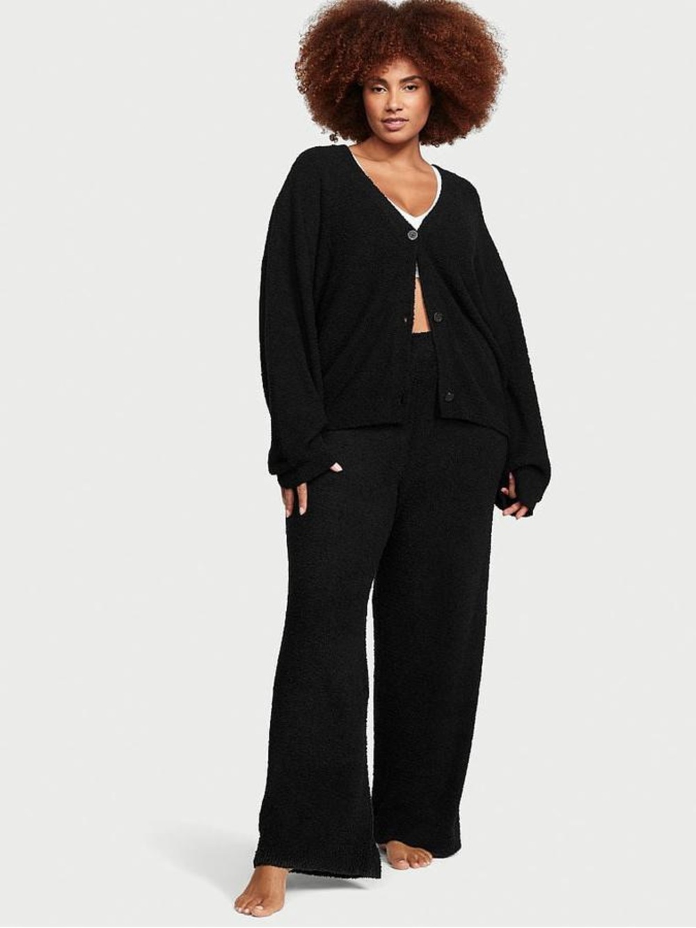 Victoria’s Secret Cozy Knit Cardigan & Pant Lounge Set
